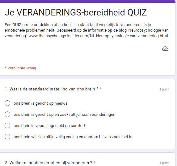 VeranderingsBereidheidQuiz